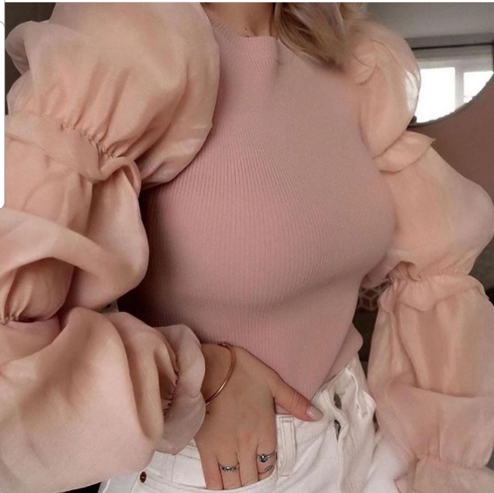 Zara Organza knit top - Picture 10 of 14